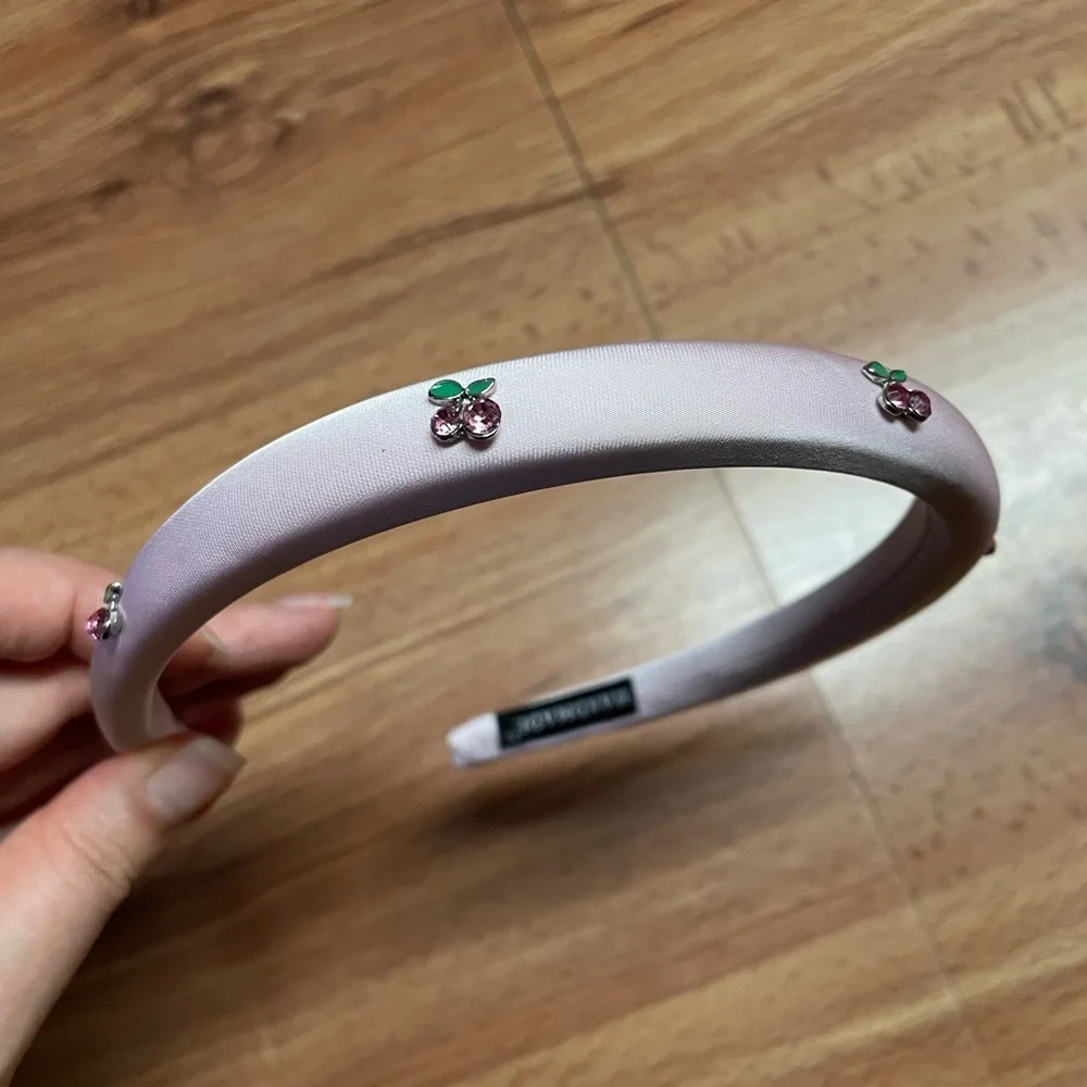Pink Cherry Embellished Headband